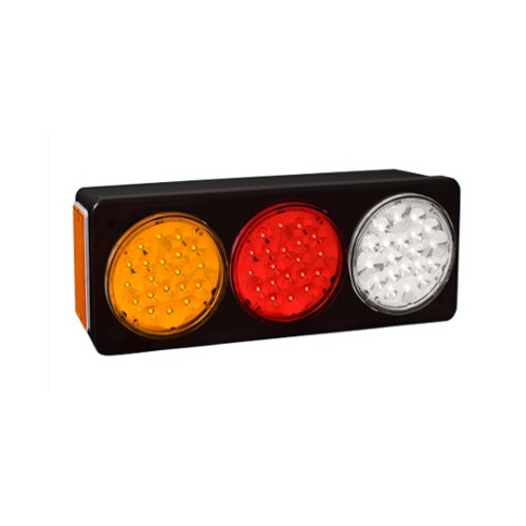 BAIML SOPORTE ELECTR.BIVOLTAJE AMBAR//ROJO//CRISTAL IZQ.  /20 LEDS X FARO // BIP-UNIPOLAR 