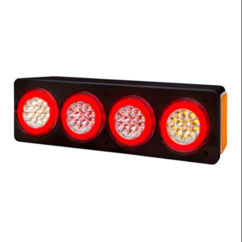 BAIML SOPORTE ELECTR.BIVOLTAJE CRISTAL / ROJO / ROJO / AMBAR DER