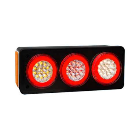 BAIML SOPORTE ELECTR.BIVOLTAJE AMBAR / ROJO / CRISTAL IZQ