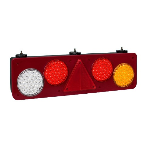 BAIML SOPORTE ELECTR.BIVOLTAJE CRISTAL//ROJO//AMBAR DER.  /39 LEDS X FARO // FIJACION SUPERIOR // BIP-UNIPOLAR 