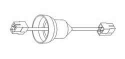 BAIML REPUESTO CHICOTE UNIPOLAR COMPLETO C/CAPUCHON S 1800  /FUNCION GIRO TRASERO // CABLES NEGRO Y CELESTE 