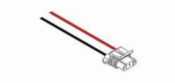 BAIML REPUESTO CONECTOR 3 VIAS Y 2 CABLES P/FARO ELECTR.  /ROJO - NEGRO 