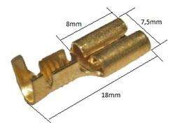 X9 TERMINAL INSTAL.PALA HEMBRA C/TRABA X 200U  
