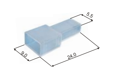 X9 CUBRE TERMINAL PALA MACHO S/TRABA X100  