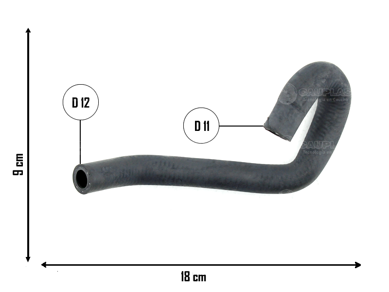 CAUPLAS MANGUERA CALEFACCION TOYOTA COROLLA OEM:870519 =YACO 3115/3305
