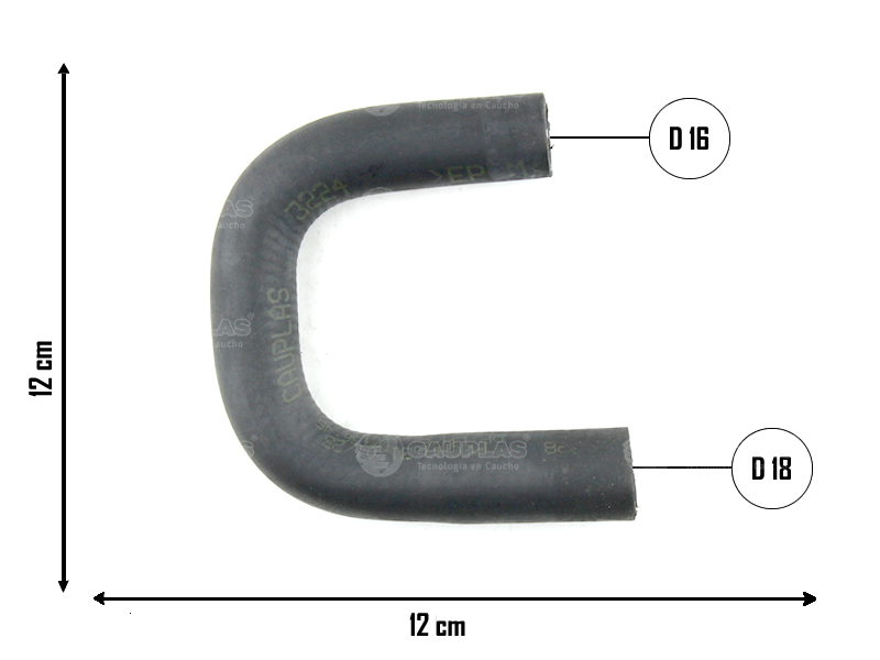 CAUPLAS MANGUERA CALEFACTOR TOYOTA HILUX I