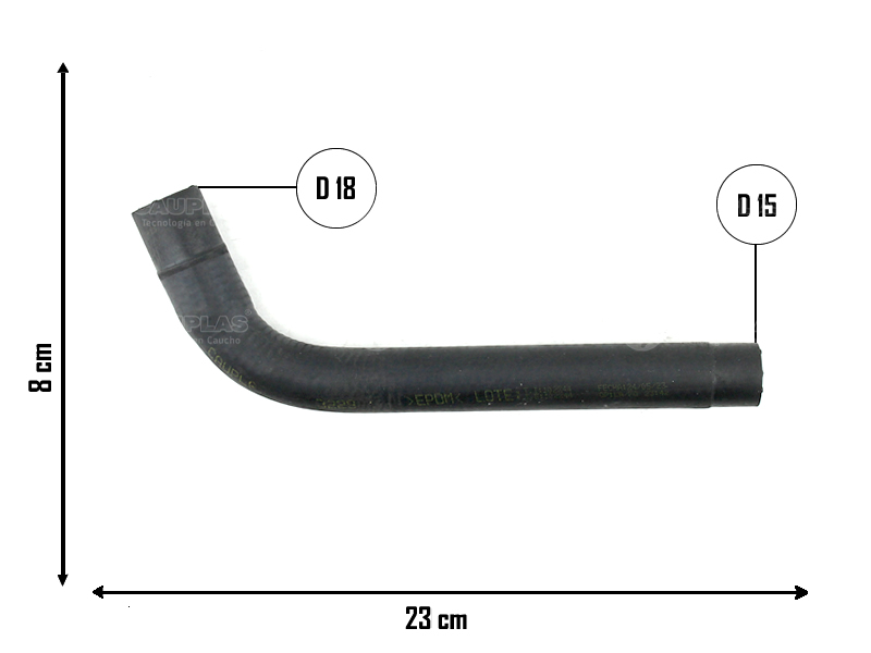 CAUPLAS MANGUERA CALEFACTOR TOYOTA HILUX I