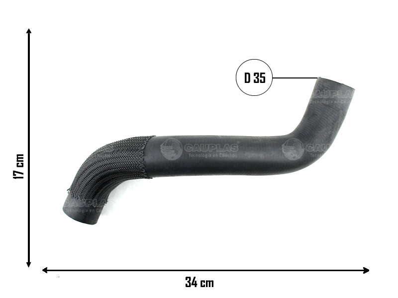 CAUPLAS MANGUERA RADIADOR SUPERIOR TOYOTA HILUX I