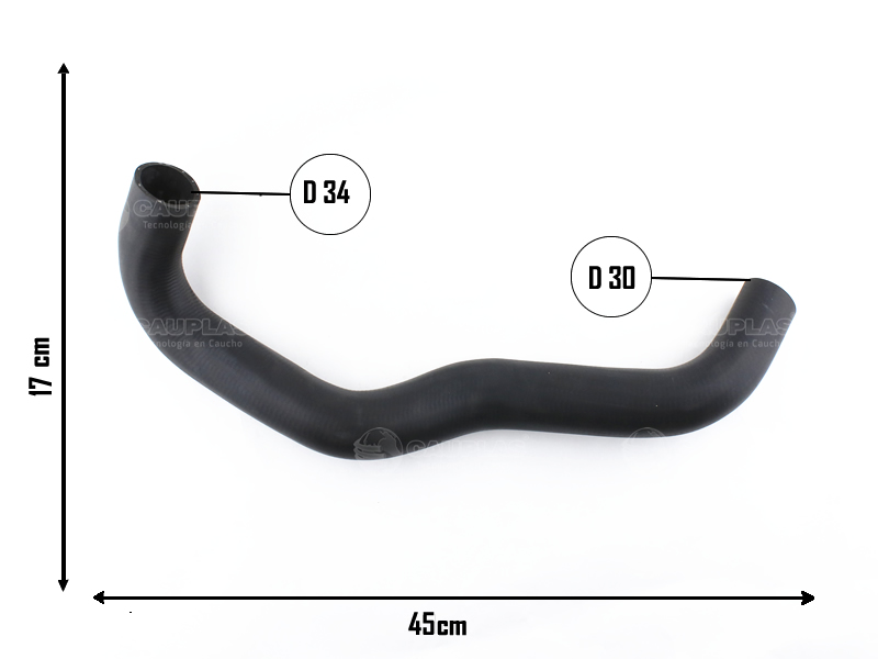 CAUPLAS MANGUERA RADIADOR INFERIOR TOYOTA HILUX I-II OEM:1657254260