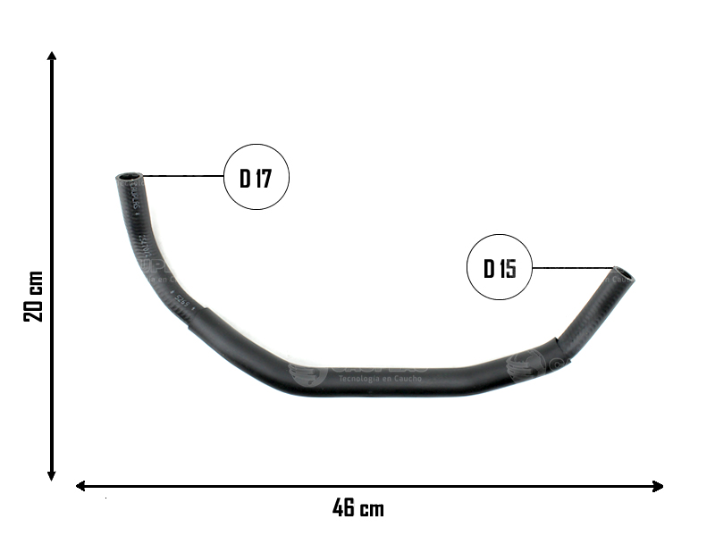 CAUPLAS MANGUERA CALEFACCION ENTRADA TOYOTA HILUX III OEM:8724504270