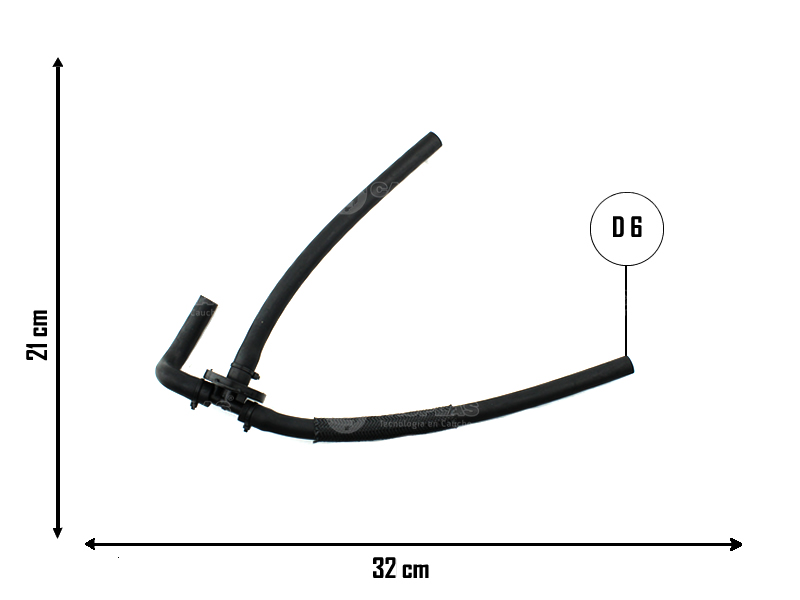 CAUPLAS MANGUERA VASO DE EXPANSION TOYOTA HILUX II OEM:1650454180