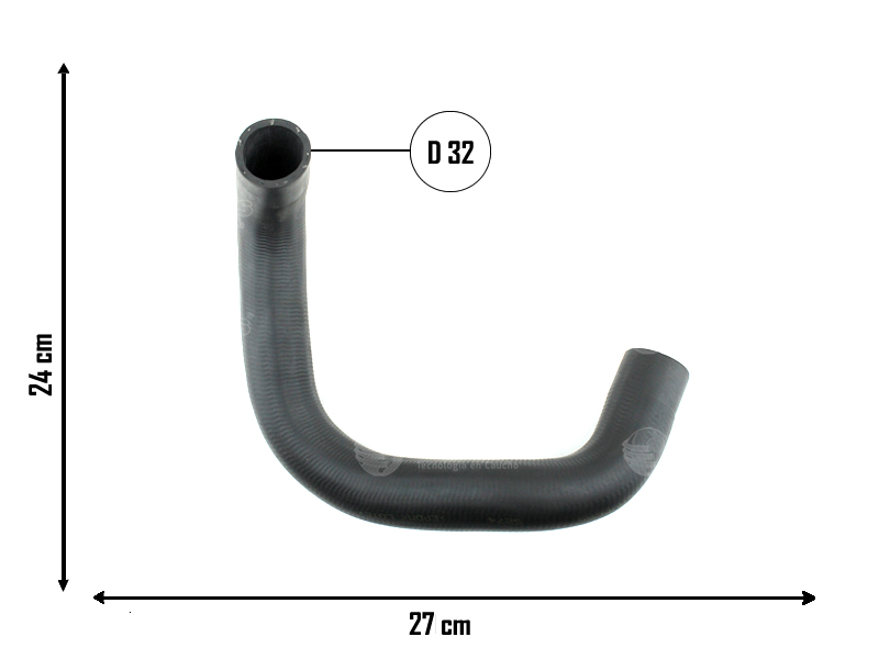 CAUPLAS MANGUERA RADIADOR INFERIOR TOYOTA COROLLA