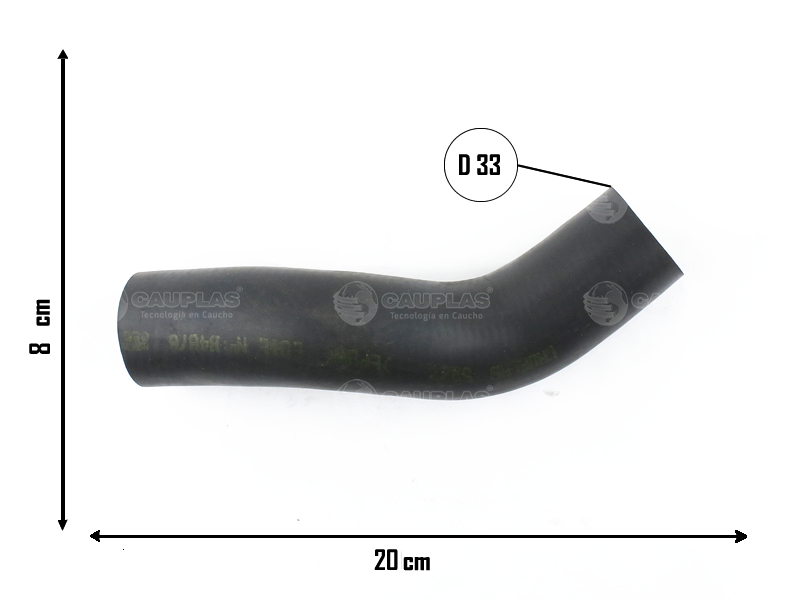 CAUPLAS MANGUERA RADIADOR SUPERIOR TOYOTA HILUX III OEM:1657167120 =YACO 2448