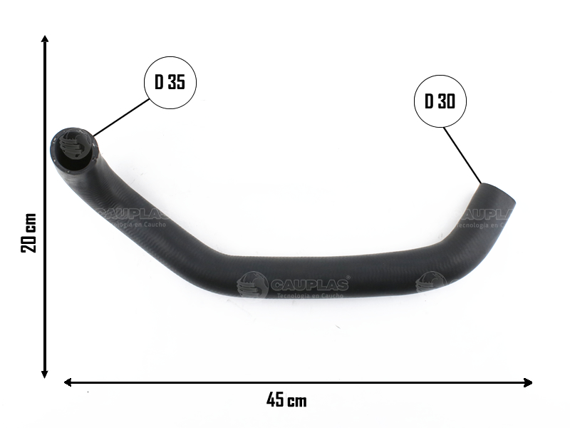 CAUPLAS MANGUERA RADIADOR INF TOYOTA HILUX I-II OEM:1657254250 =YACO 1970