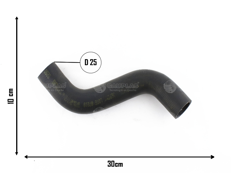 CAUPLAS MANGUERA RADIADOR INFERIOR TOYOTA HILUX IV SW4  =YACO 4386