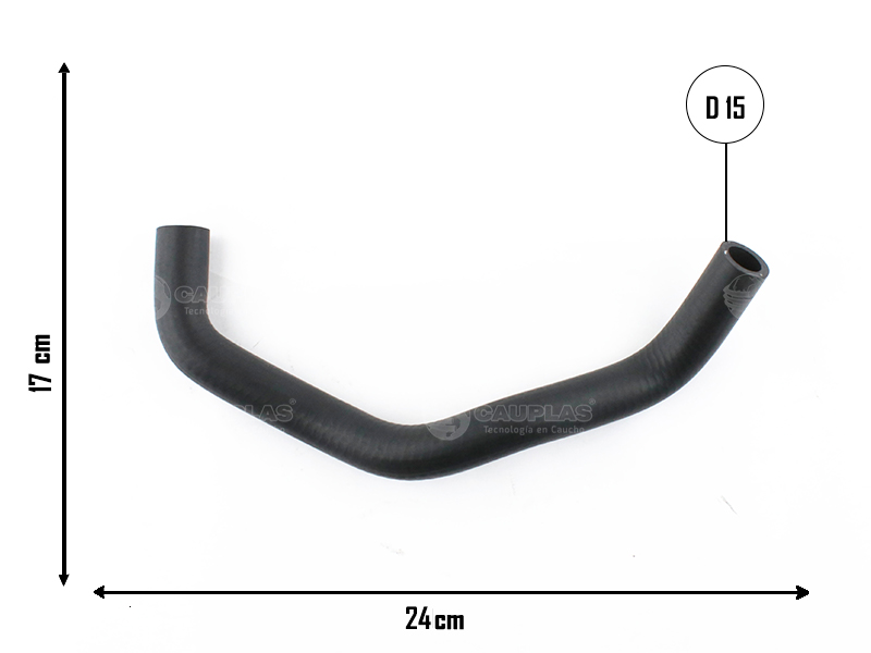 CAUPLAS MANGUERA CALEFACTOR ENTRADA TOYOTA HILUX I-IV SW4