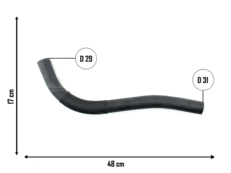 CAUPLAS MANGUERA RADIADOR SUPERIOR TOYOTA COROLLA OEM:165710D140