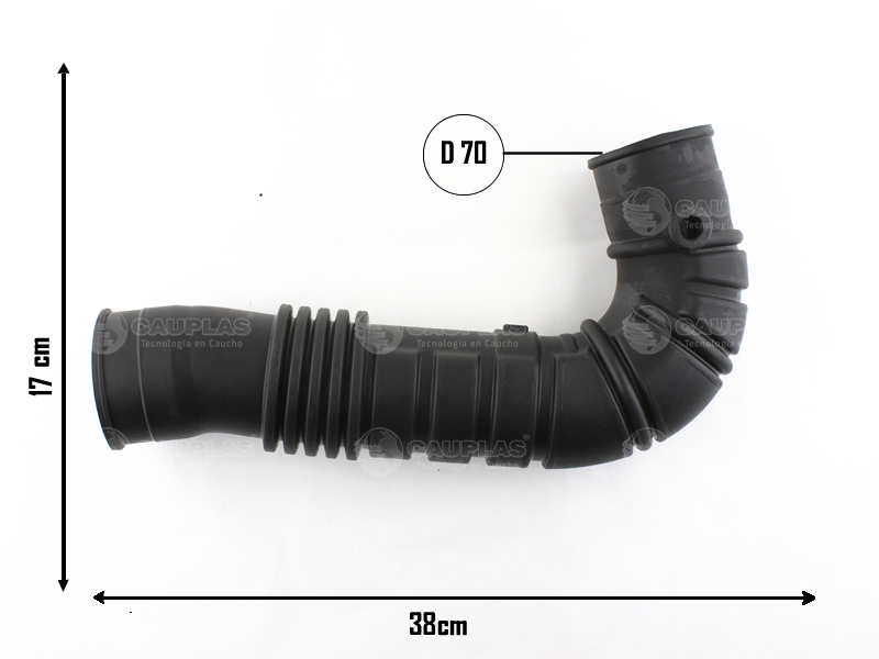 CAUPLAS MANGUERA TOMA DE AIRE HILUX IV