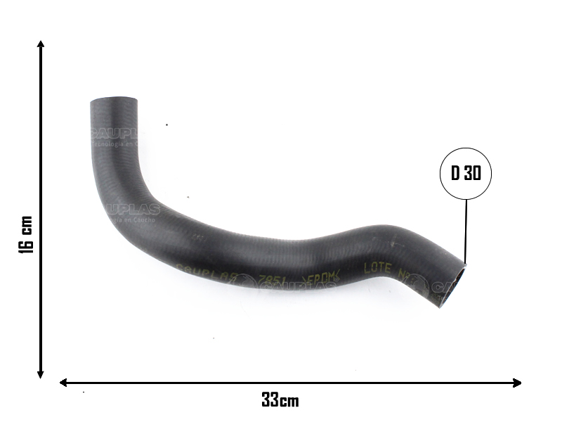 CAUPLAS  MANGUERA RADIADOR INFERIOR TOYOTA ETIOS