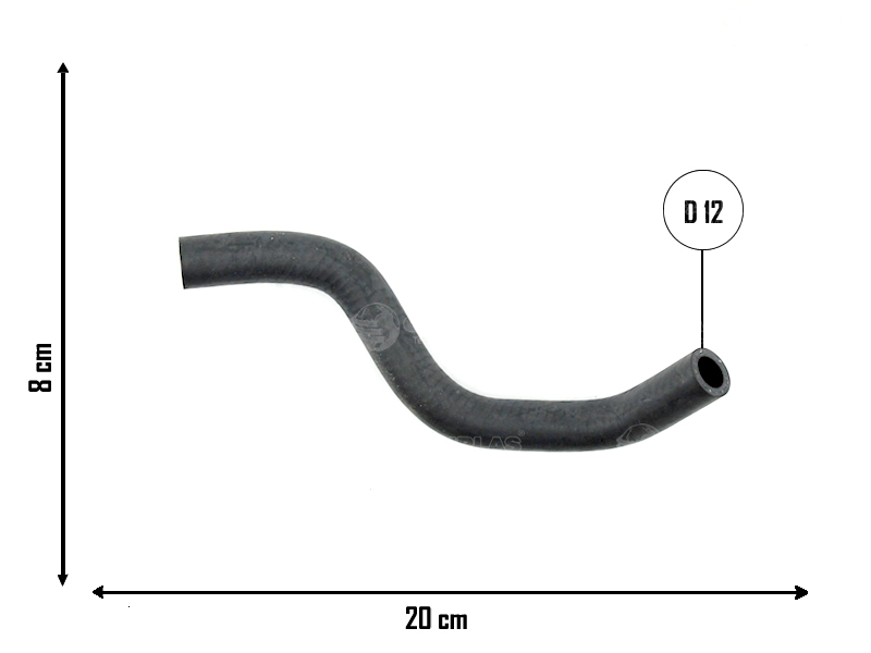 CAUPLAS MANGUERA PASO DE AGUA TOYOTA HILUX V OEM:1626411130