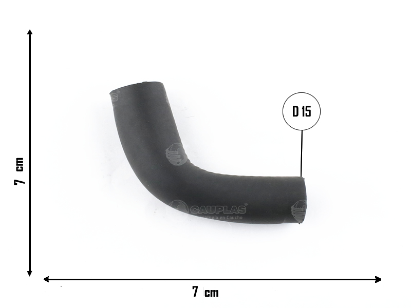 CAUPLAS MANGUERA PASO DE AGUA TOYOTA HILUX V OEM:1629B0E010