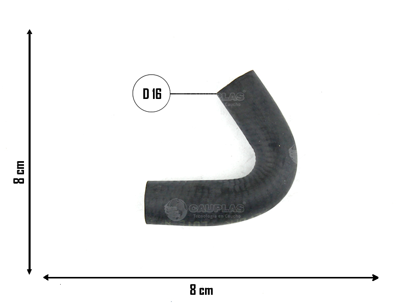 CAUPLAS MANGUERA PASO DE AGUA  TOYOTA HILUX V OEM:1629C0E010