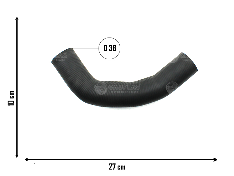 CAUPLAS MANGUERA RADIADOR SUPERIOR TOYOTA HILUX V OEM:165710L150