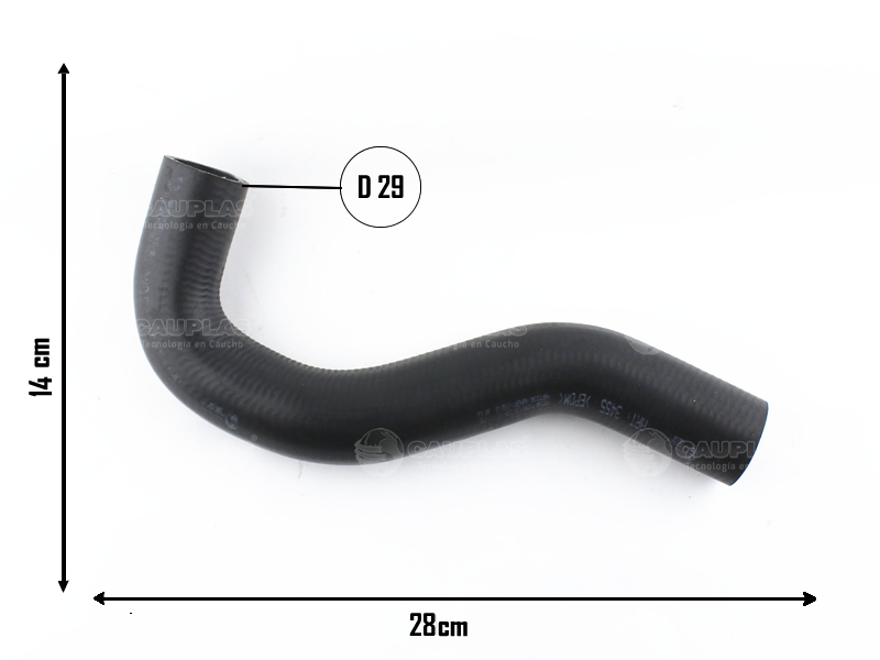 CAUPLAS MANGUERA RADIADOR INFERIOR VW POLO CLASSIC OEM:6KE121051D