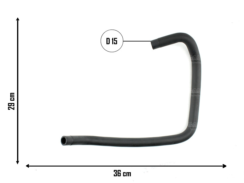 CAUPLAS MANGUERA DEPOS. ACEITE A BOMBA DIR HIDR VW SURAN FOX   =YACO 3781