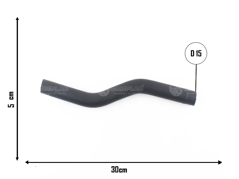 CAUPLAS MANGUERA CALEFACTOR ENTRADA VW GOL II POINTER SAVEIRO II