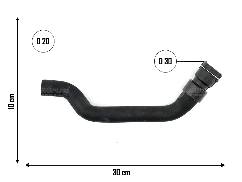 CAUPLAS MANGUERA REFRIGERACION VW BORA GOLF IV/V AUDI A3 =YACO 2922