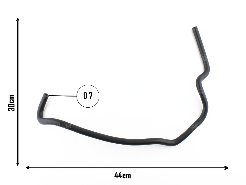 CAUPLAS MANGUERA MOTOR A VALVULA VW FOX SURAN OEM:032133518K