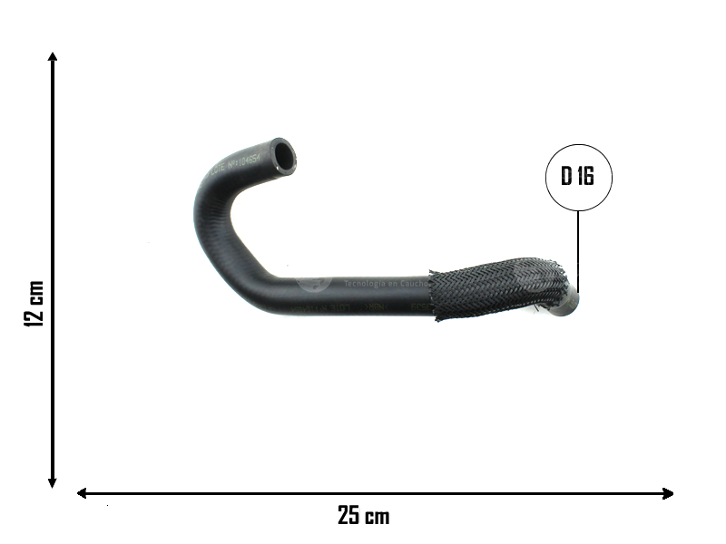 CAUPLAS MANGUERA RESERVORIO A BOMBA DE DIR HIDR VW FOX SURAN OEM:5Z0422887D =YACO 4470