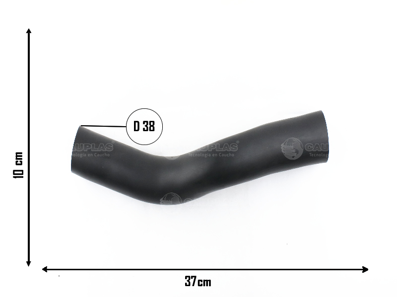 CAUPLAS MANGUERA TOMA DE AIRE VW GOL I QUANTUM SANTANA SAVEIRO I OEM:261296271 =YACO 1562
