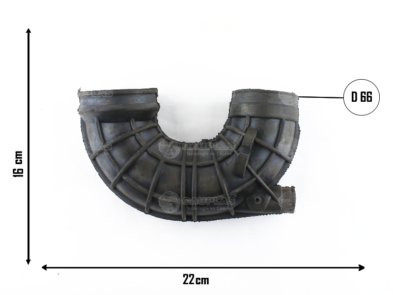 CAUPLAS MANGUERA TOMA DE AIRE SEAT INCA VW CADDY POLO OEM:6KE129614 =YACO 3682