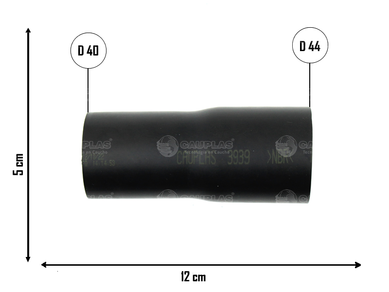 CAUPLAS MANGUERA COMBUSTIBLE GOL I SENDA SAVEIRO I OEM:3072012193 =YACO 1582