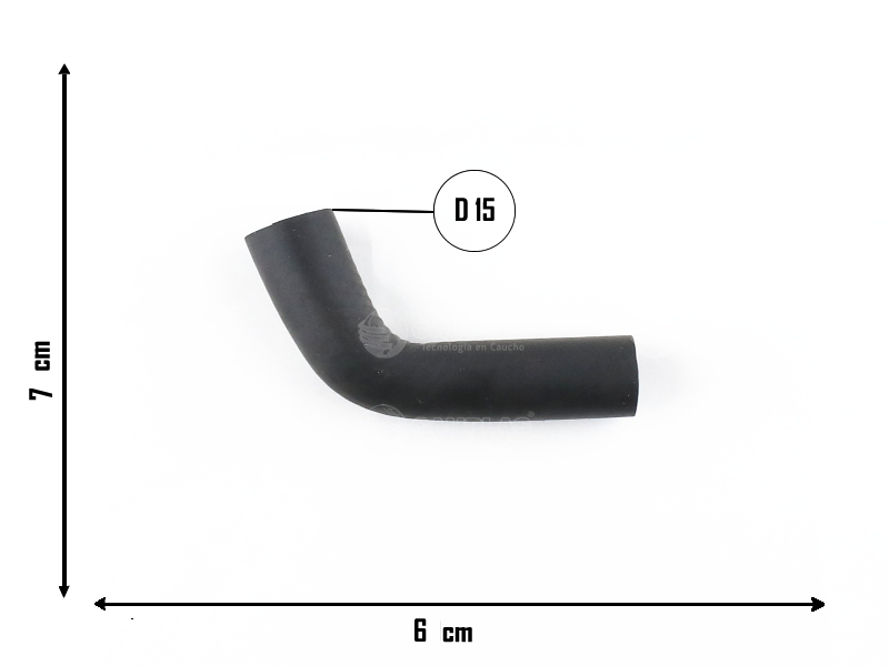 CAUPLAS MANGUERA RADIADOR INFERIOR VW GOL II-IV SAVEIRO II-IV OEM:377122051A =YACO 2054