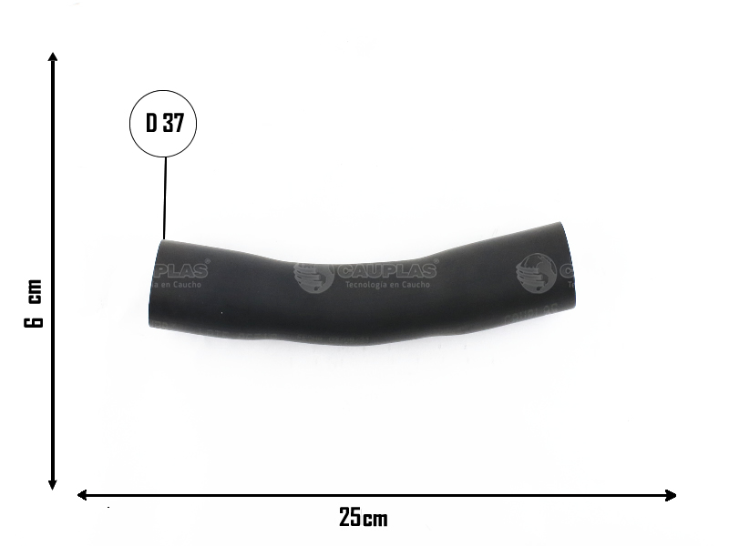 CAUPLAS MANGUERA COMBUSTIBLE VW GOL II/III SAVEIRO II/III  =YACO 1743