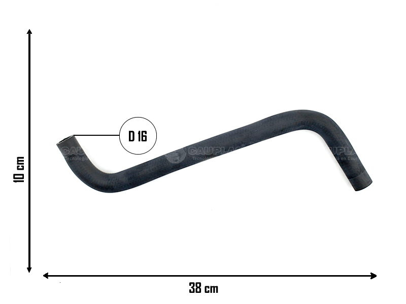 CAUPLAS MANGUERA CALEFACTOR ENTRADA FORD ESCORT ORION VW POINTER  =YACO 2166