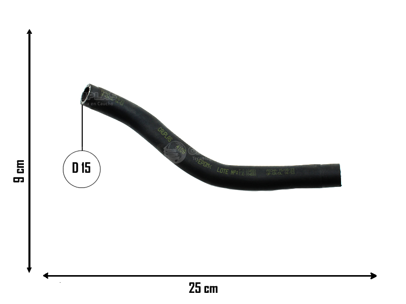 CAUPLAS MANGUERA REFRIGERACION VW GACEL GOL I PASSAT SAVEIRO I OEM:3051211094 =YACO 1414