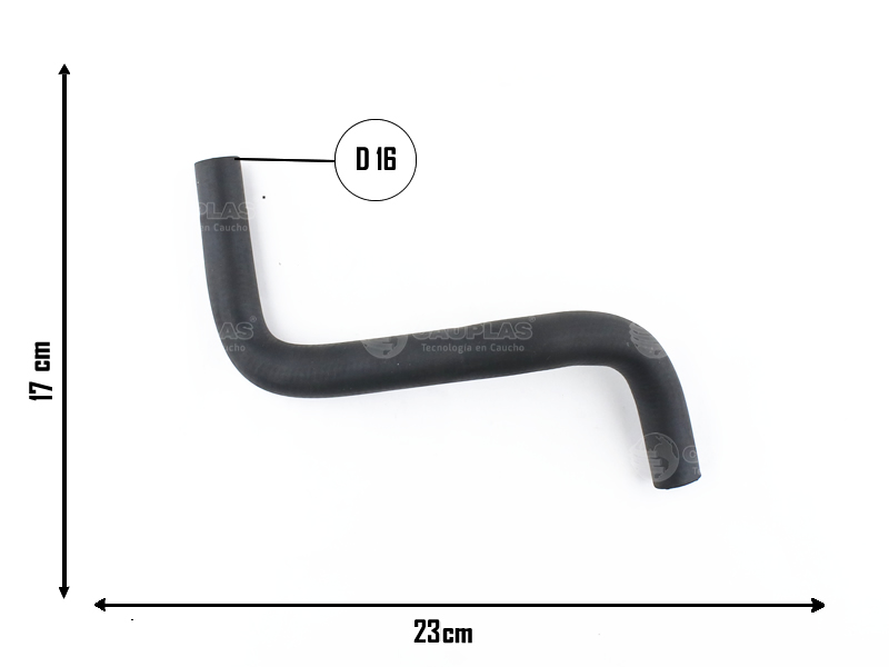 CAUPLAS MANGUERA CALEFACTOR A CONEC INTERM VW 1500 =YACO 795