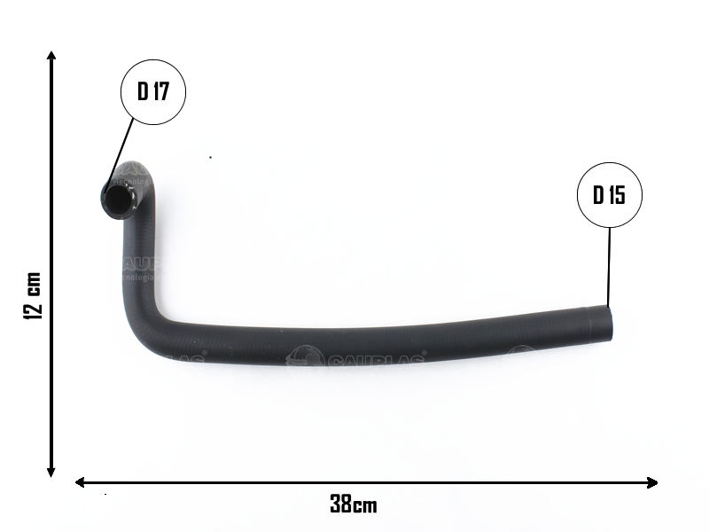 CAUPLAS MANGUERA TAPA DE CILINDRO A CONECTOR INTERMEDIO VOLKSWAGEN 1500 = YACO 717