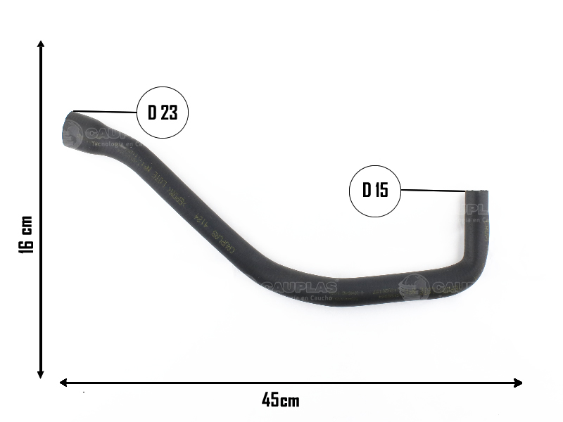 CAUPLAS MANGUERA CALEFACTOR ENTRADA HONDA CIVIC VW GACEL GOL I PASSAT SAVEIRO I 0K01961212 =YACO 958