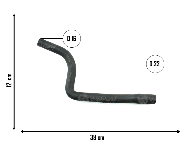 CAUPLAS MANGUERA REFRIGERACION FORD ORION ESCORT VW POINTER OEM:547121063B =YACO 1503