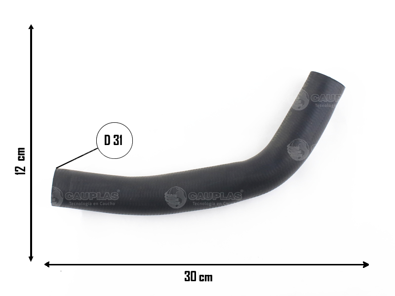 CAUPLAS MANGUERA RADIADOR SUP VW GACEL PASSAT SENDA OEM:3051211012 =YACO 1338