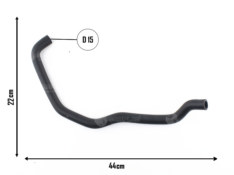 CAUPLAS MANGUERA CALEFACCION ENTRADA VW GOL I-II SAVEIRO I-II =YACO 1580