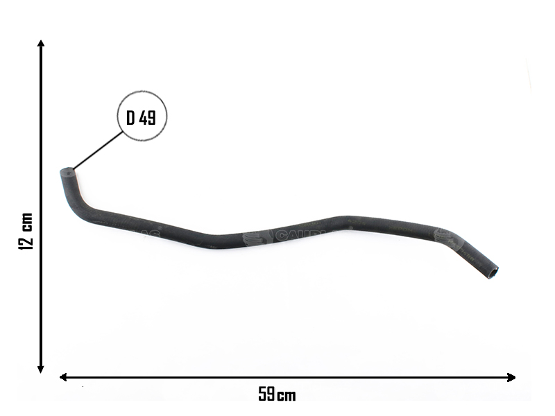 CAUPLAS MANGUERA VASO DE EXPAN A RAD INF VW GOL II SAVEIRO II OEM:377121109A =YACO 1722