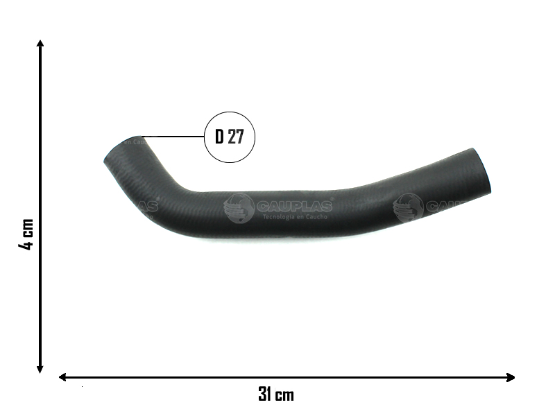 CAUPLAS MANGUERA RADIADOR SUPERIOR VW GOL II SAVEIRO II OEM:377121101C