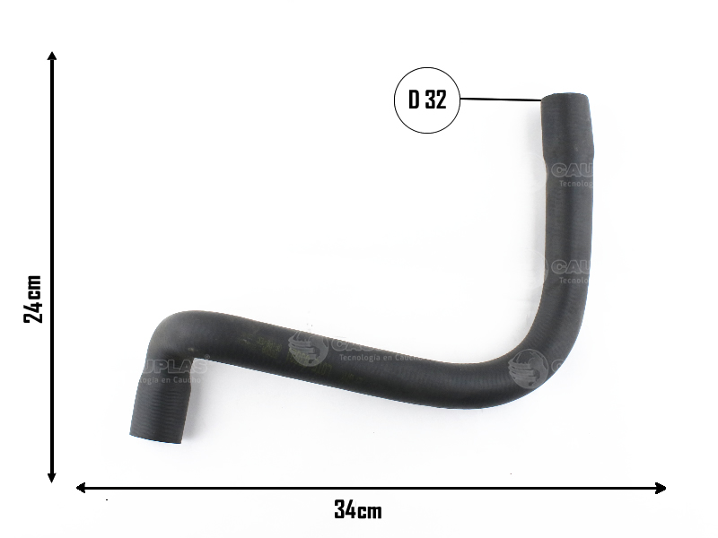 CAUPLAS MANGUERA RADIADOR SUPERIOR SEAT CORDOBA IBIZA INCA VW CADDY  =YACO 1841