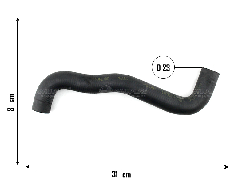 CAUPLAS MANGUERA REFRIGERACION VW CADDY POLO SEAT INCA OEM:271210535 =YACO 2039